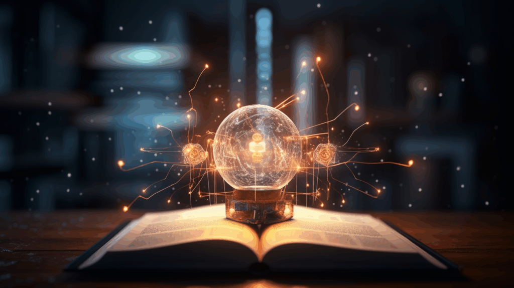 greenpower2700_96961_open_book_glowing_with_light_floating_abov_3695b422-5315-446b-bb29-6dd5d5206582 - Solarpenta - Akademie
